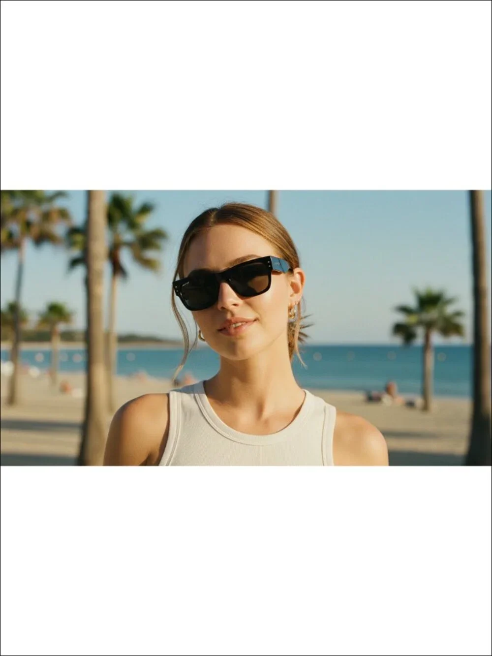 Classic Square Polarized Sunglasses for Men Women Retro UV400 Sun Glasses